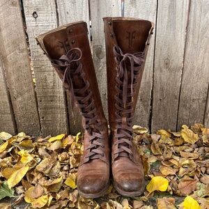 Frye Melissa Tall Lace up Boot 9.5